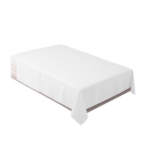 Sábana Encimera blanca 50% Algodón-50% Poliéster 180 hilos modelo suprem cama